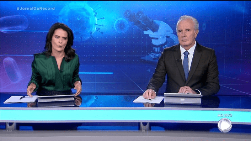 “Jornal da Record” vence 95% dos confrontos contra o SBT e bate recorde em fevereiro