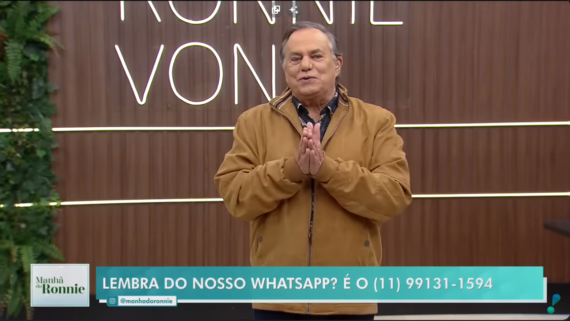 Ronnie Von e Claudete Troiano dão menos audiência que RR Soares na RedeTV!