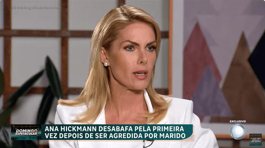 Entrevista de Ana Hickmann faz “Domingo Espetacular” ter maior audiência em dois anos